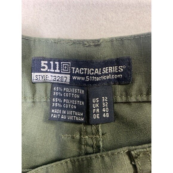 5.11 Tactical Shorts Men's Size 32 Green Taclite Pro Ripstop Cargo 73287 - Picture 3 of 6